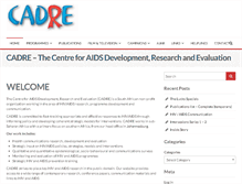 Tablet Screenshot of cadre.org.za