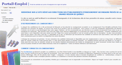 Desktop Screenshot of emploi07.cadre.qc.ca